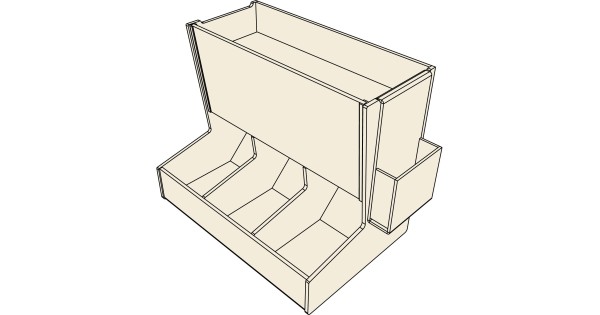 Condiment Tray With Four Compartments Marketing Impact Limited