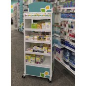 Rexall Retail POS Rolling Floor Stand