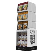 Ace Bakery Baguette Crisps Corrugate and Metal Display