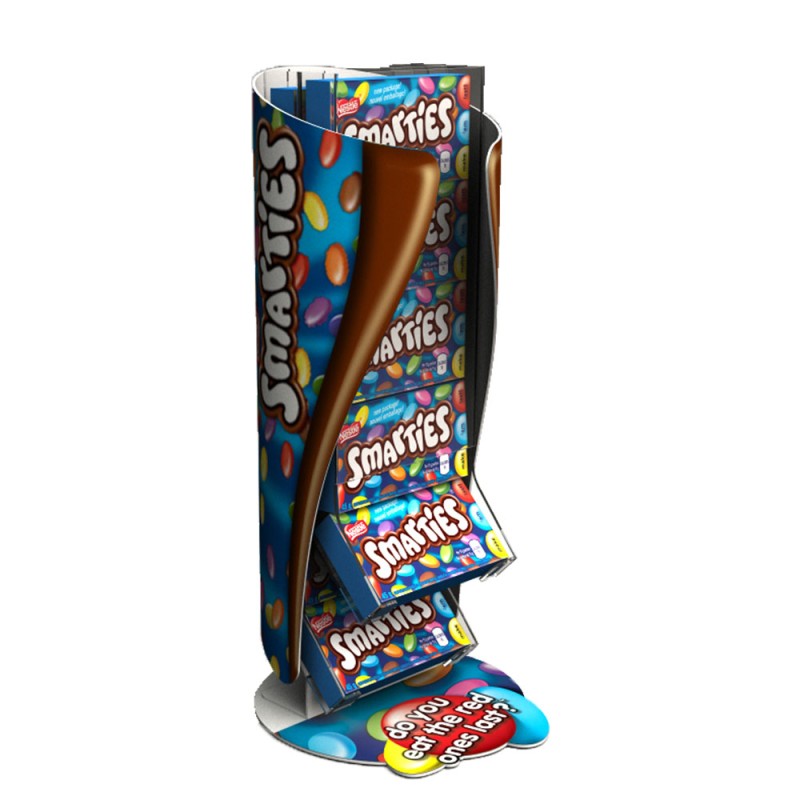 Smarties Gravity Fed Counter Display