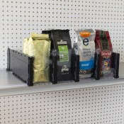 Black Adjustable Divider for Bagged Goods - 5"H