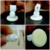 Clip-On Adhesive Adapter for Wire