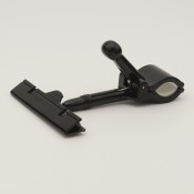 Clip-on Sign Holder with Peg - Black