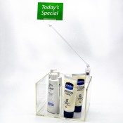 Clip on Card Holder with Stem - Clear