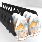 Kwickload® Shelf Mount Pusher Kit with Double Tray and Bottle Front