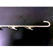 Metal Merchandising Strip with Spring Clip