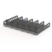 Shelf Mount Pusher with Adjustable Dividers