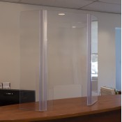 Clear Hinged Counter Shield