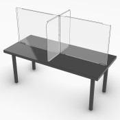 Clear Rectangular Table Divider
