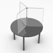 Clear Round Table Divider