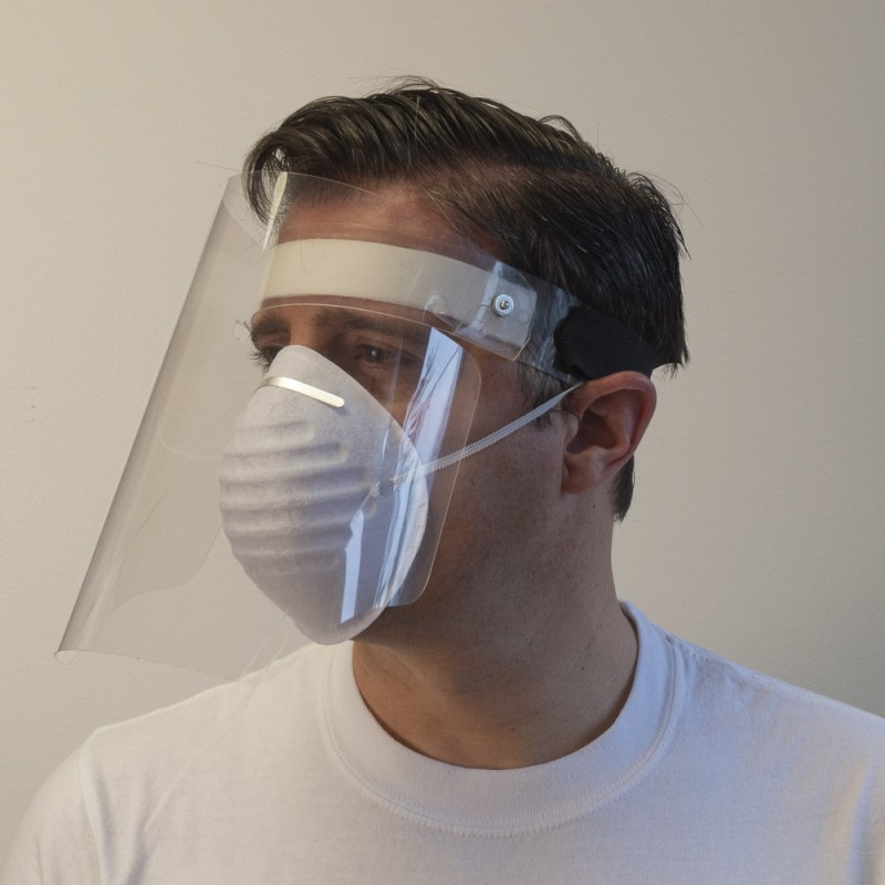 Clear Hinged Face Shield