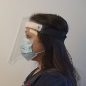 Clear Co-Poly Hinged Face Shield