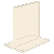 Clear T-Shaped Sign Holder