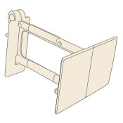 Wire and Corrugate Display Hook with Scan / Label Plate