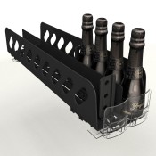 Kwickload® Shelf Mount Pusher Kit with Double Tray and Bottle Front