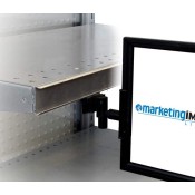 Sign Holder Frame with Self-Centering Under Shelf Mount