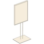 Standing Bulletin Sign with Flat Base
