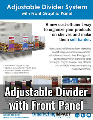 Adjustable Divider System with Front Panel