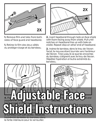 Adjustable Face Shield Instructions